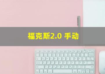 福克斯2.0 手动